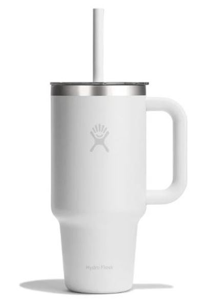 Picture of 32OZ TRAVEL TUMBLER CLEAR LID WHITE